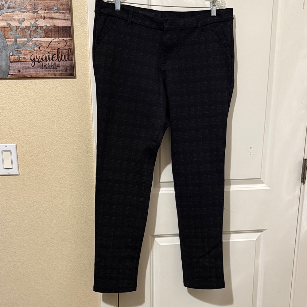 Kut from the Kloth black and gray Plaid Trousers
